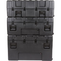 Photo of SKB 3R4222-15B-LW R Series Waterproof Utility Case - 15 Inch Deep with Layered Foam Tow Handle and Wheels
