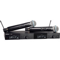 Shure SLXD24D/B58-J52 BETA 58 Dual Vocal Handheld Wireless Mic System - 558-602/614-616Mhz