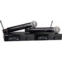 Shure SLXD24D/SM58-H55 SM58 Dual Vocal Handheld Wireless Mic System - 514-558Mhz