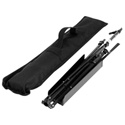 On Stage Foldable Music Stand With Carrying Bag (Black)