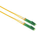 Photo of Camplex SMD9-ALC-ALC-001 APC LC to APC LC Premium Bend Tolerant Single Mode Duplex Fiber Patch Cable - Yellow - 1 Meter