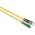 Camplex APC LC to UPC ST Premium Bend Tolerant Single Mode Duplex Fiber Patch Cable - Yellow - 1 Meter