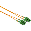 Photo of Camplex SMD9-ASC-ASC-003 APC SC to APC SC Premium Bend Tolerant Single Mode Duplex Fiber Patch Cable - Yellow - 3 Meter