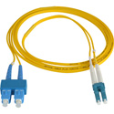 Photo of Camplex Premium Bend Tolerant Fiber Patch Cable Single Mode Duplex LC to SC - Yellow - 100 Meter
