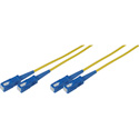 Camplex Premium Bend Tolerant Fiber Patch Cable Single Mode Duplex SC to SC - Yellow - 1 Meter