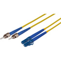 Photo of Camplex SMD9-ST-LC-003 Premium Bend Tolerant Fiber Patch Cable Single Mode Duplex ST to LC - Yellow - 3 Meter
