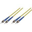 Photo of Camplex SMD9-ST-ST-002 Premium Bend Tolerant Fiber Patch Cable Single Mode Duplex ST to ST - Yellow - 2 Meter