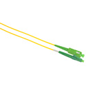Camplex SMS9-ASC-ALC-001 APC SC to APC LC Bend Tolerant Single Mode Simplex Fiber Patch Cable - Yellow - 1 Meter