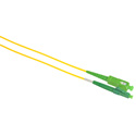 Camplex APC SC to APC LC Bend Tolerant Single Mode Simplex Fiber Patch Cable - Yellow - 1 Meter