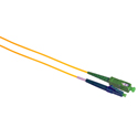Camplex SMS9-ASC-LC-001 APC SC to UPC LC Bend Tolerant Single Mode Simplex Fiber Adapter Cable - Yellow - 1 Meter