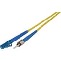 Photo of Camplex SMS9-ST-LC-12IN Premium Bend Tolerant Fiber Patch Cable Single Mode Simplex ST to LC - Yellow - 12 Inch