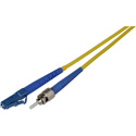 Photo of Camplex SMS9-ST-LC-002 Premium Bend Tolerant Fiber Patch Cable Single Mode Simplex ST to LC - Yellow - 2 Meter