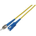 Camplex Premium Bend Tolerant Fiber Patch Cable Single Mode Simplex ST to SC - Yellow - 1 Meter