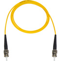 Photo of Camplex SMS9-ST-ST-100 9/125 Fiber Optic Patch Cable Single Mode Simplex ST to ST - Yellow - 100 Meter
