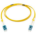 Camplex Premium Bend Tolerant Armored Fiber Patch Cable Single Mode Duplex LC to LC - Yellow - 1 Meter