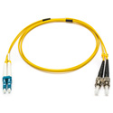 Photo of Camplex Premium Bend Tolerant Armored Fiber Patch Cable Single Mode Duplex ST to LC - Yellow - 5 Meter