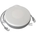 Photo of Stage Ninja MED-15-CAT6 Retractable CAT6 Shielded Cable Reel in Housing with Antimicrobial Agent - Gray - 15 Foot