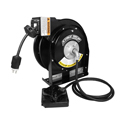 Stage Ninja PWRX-50-SST Stainless Steel 50 Foot Retractable 20A Power Reel with Locking and Releasing