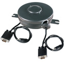 Photo of Stage Ninja VGA-15-A Retractable VGA Cable Reel with Audio - Black - 15 Foot