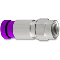 Photo of SNS1P6QS Snap-N-Seal F Connector with Violet Sleeve