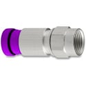 Photo of SNS1P6QS Snap-N-Seal F Connector with Violet Sleeve