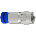Photo of Belden SNS1P6 Snap-N-Seal F Connector with Blue Sleeve