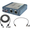 Sonifex AVN-DIO10 Dante to SDI Embedder/De-embedder Kit with SDI and Ethercon Cables