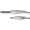 Connectronics 1/4in Mono Male-Mini Mono Male Molded Audio Cable 10Ft