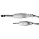 Connectronics 1/4in Mono Male-Mini Mono Male Molded Audio Cable 3Ft