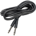 Photo of Connectronics 1/4in Mono Male-Male 1/4in Mono Molded Audio Cable 15Ft