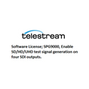 Telestream Upgrade License to Enable Test Signal Generation on Four SDI Outputs for SPG9000