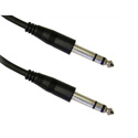 Photo of 1/4in Stereo Male-Male 1/4in Stereo Molded Audio Cable 3Ft