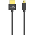 SmallRig 3042 Ultra Slim 4K HDMI D (Micro) Male to HDMI A (Standard) Male Adapter Cable for Camera Rigs - 13.78in/35cm
