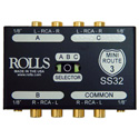 Rolls SS32 Mini Route 3 Stereo 3-Way Switch or 1:3 DA Combo With RCA Connectors