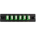 Cleerline SSF-LC12-SM-OS2-APC Plate (Green) SM/APC (OS2) Duplex LC 12-Fiber Zirconia Ceramic Sleeve