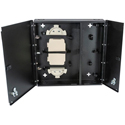 Cleerline SSF-MWM-SPLIT-WL-E4 Medium-Empty Wall Mount with Split Metal Door-One Lock/Key - Accepts 4 Insert Plates
