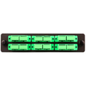 Cleerline SSF-SC12-SM-OS2-APC Plate (Green) SM/APC (OS2) Duplex SC 12-Fiber Zirconia Ceramic Sleeve