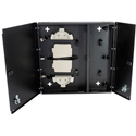 Cleerline SSF-SWM-SPLIT-WL-E2 Small-Empty Wall Mount with Split Metal Door with One Lock/Key - Accepts 2 Insert Plates