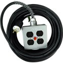 Photo of Laird SSPC-35/PL Stage Systems Heavy Duty 15-Amp 12/3 AC Power Extension Cord w/ Quad Box & Light - 35 Foot