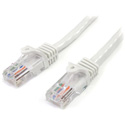 Photo of StarTech 45PATCH25WH Snagless Cat 5e UTP Patch Cable - White - 25 Foot