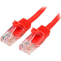 Photo of StarTech 45PATCH50RD Snagless Cat5e UTP Patch Cable - Red - 50 Foot