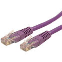 Photo of StarTech C6PATCH50PL Molded Cat6 UTP Patch Cable - Purple - 50 Foot