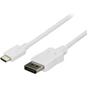Startech CDP2DPMM6W StarTech 6 ft. (1.8 m) USB C to DisplayPort Cable - 4K 60Hz - White