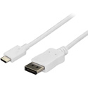 Photo of Startech CDP2DPMM6W StarTech 6 ft. (1.8 m) USB C to DisplayPort Cable - 4K 60Hz - White