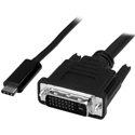 Startech CDP2DVIMM1MB 1 m (3 ft.) USB-C to DVI Cable - 1920 x 1200 - Black