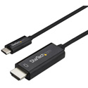 Photo of StarTech CDP2HD2MBNL USB C to HDMI Cable - 4K at 60Hz - Black - 6 Foot