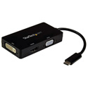 Startech CDPVGDVHDBP USB-C Multiport Adapter - 3-in-1 USB C to HDMI DVI or VGA