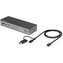 StarTech DK30C2DPPD Hybrid Laptop Docking Station - USB-C/USB-A/Displayport/HDMI/Ethernet - 60W PD