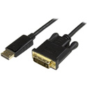 Startech DP2DVI2MM3 - DisplayPort to DVI Video Converter Cable - M/M - 3 Foot