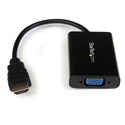 StarTech HD2VGAA2 HDMI to VGA Video Adapter Converter w/Audio for Desktop PC